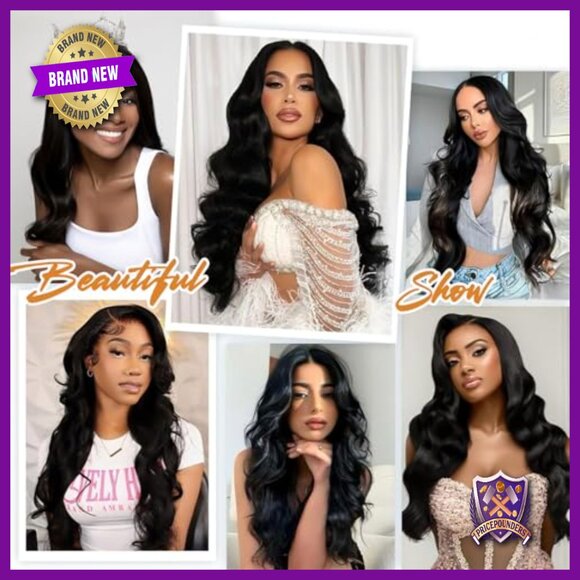 26 Inch Body Wave Human Hair Lace Front Wig 200% Density Glueless main image 6